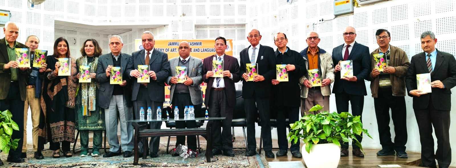 Pl Secy Culture releases O P Vidyarthi’s book at JKAACL